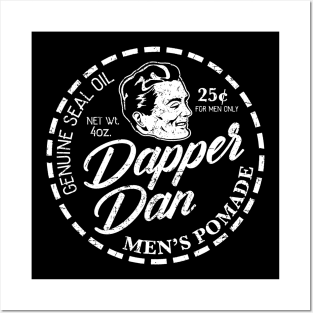 Dapper Dan Pomade - White - Distressed Posters and Art